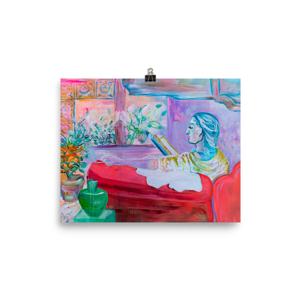 Art Print of "The Reader" - Davina Shefet Art Store