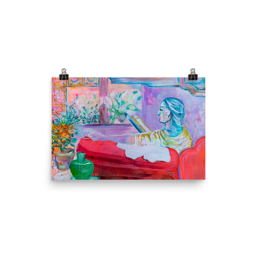 Art Print of "The Reader" - Davina Shefet Art Store