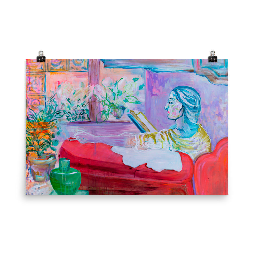 Art Print of "The Reader" - Davina Shefet Art Store