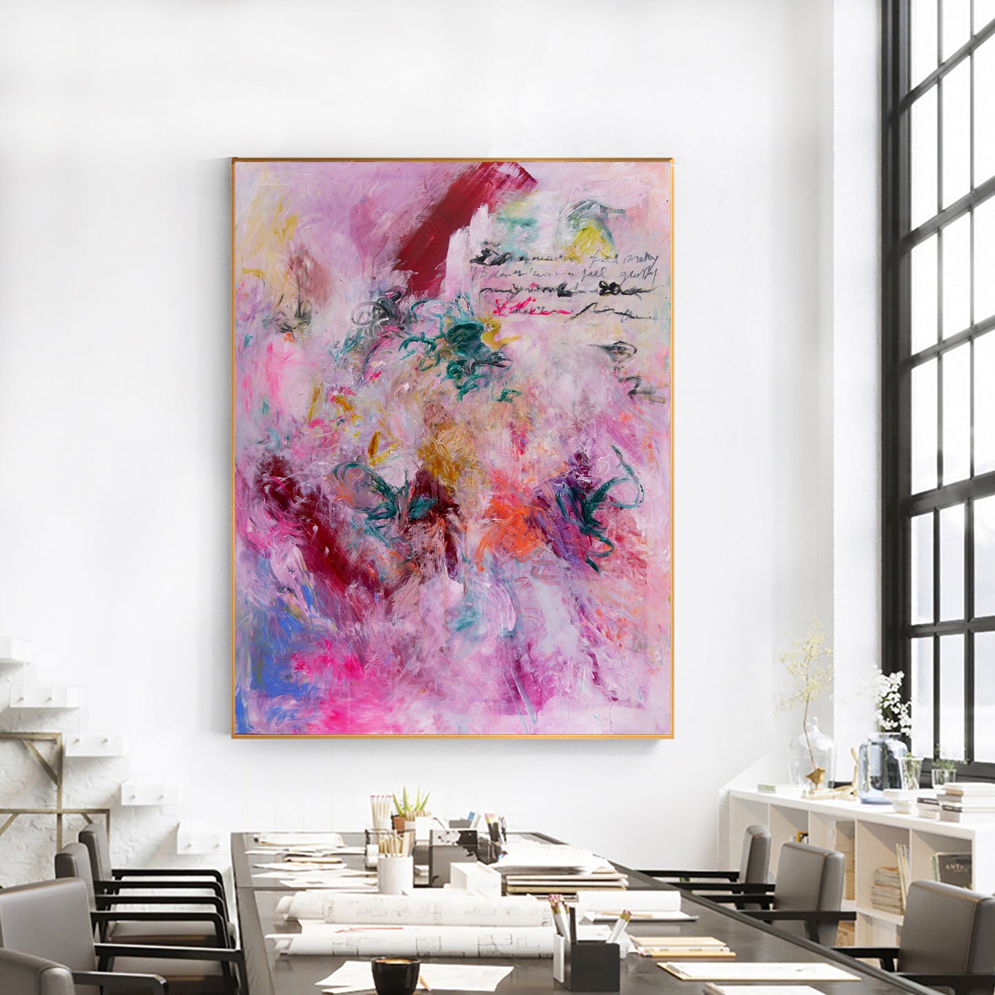 Art Print Abstract Art, Contemporary Fine Art, Pink Abstract Print - Davina Shefet Art Store