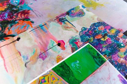 Art Print "Pink and Yellow Bouquet", Still life