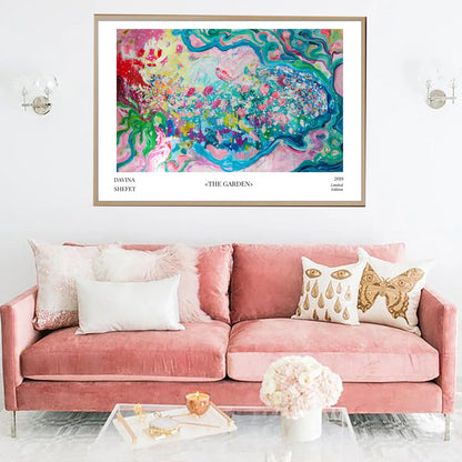Art Print "The Garden" with title - Davina Shefet Art Store