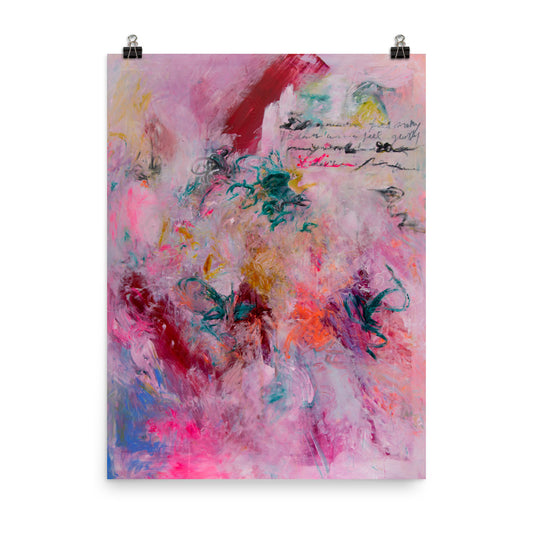 Art Print Abstract Art, Contemporary Fine Art, Pink Abstract Print - Davina Shefet Art Store