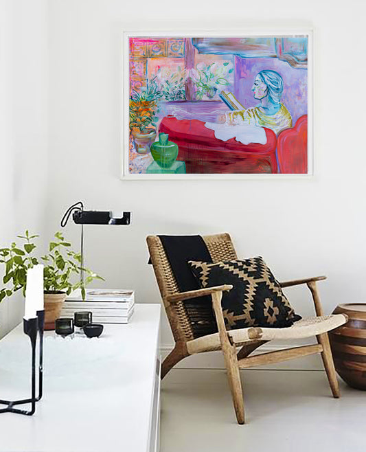 Art Print of "The Reader" - Davina Shefet Art Store